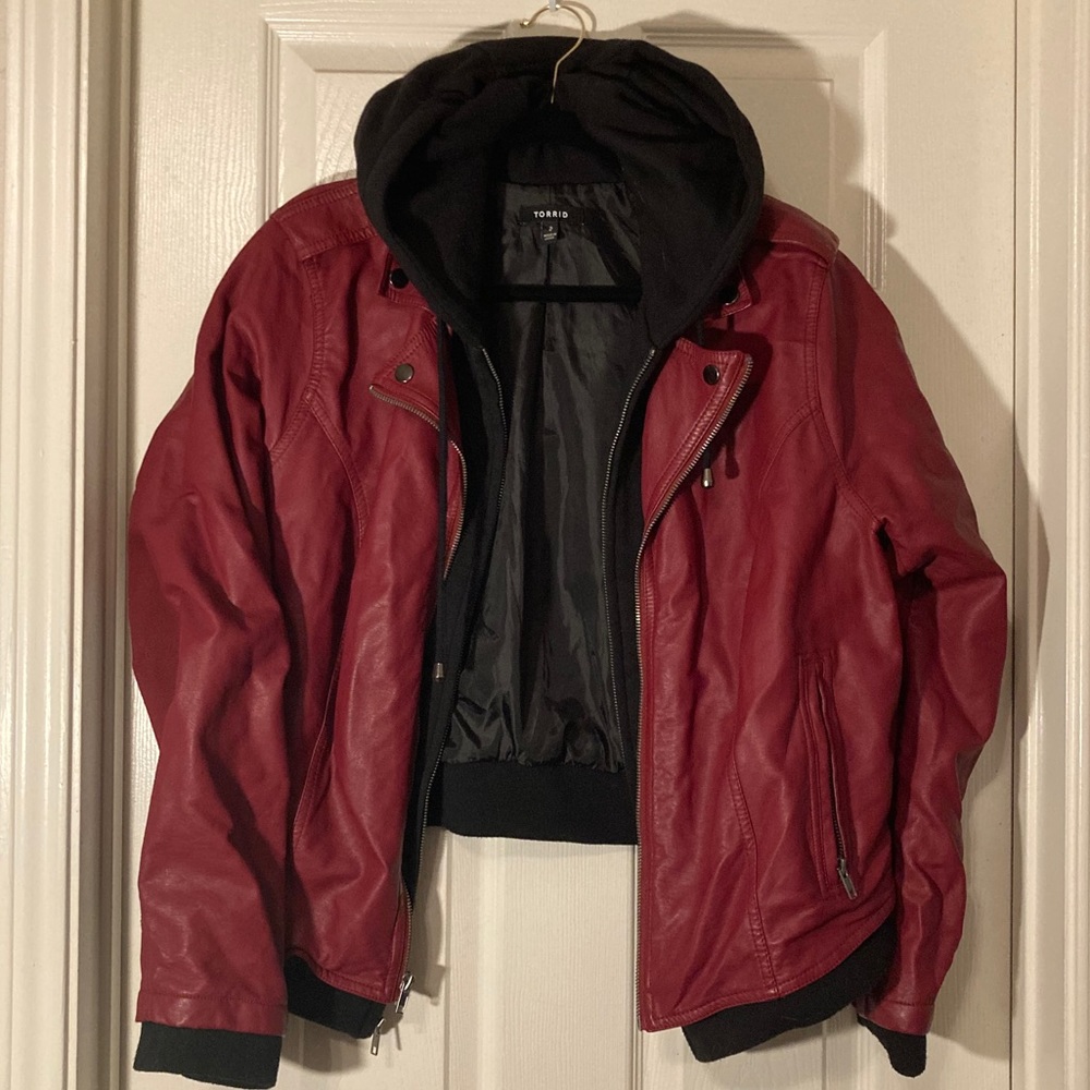 BOGO Torrid faux leather jacket size 2